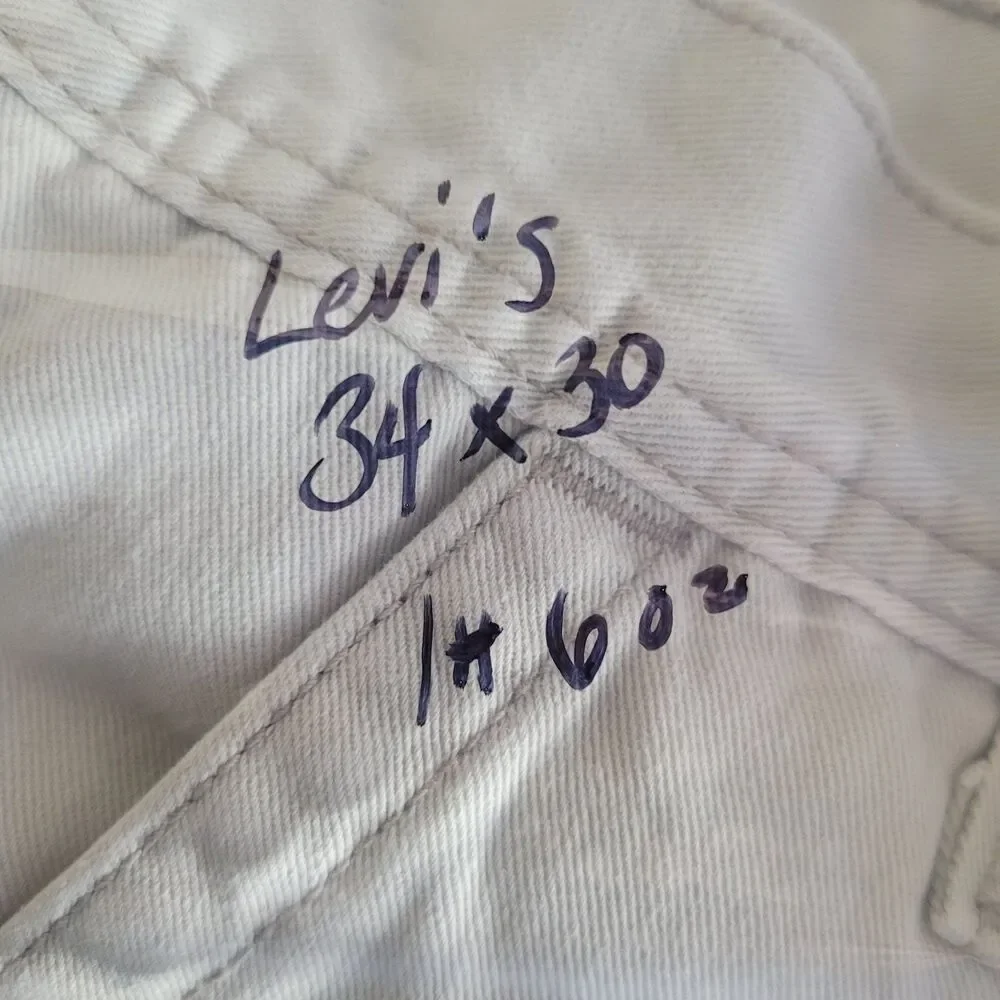 Levi's Workwear Loose Bootcut Khaki Pants Men's Size 34 X 30 Tan Casual Preppy